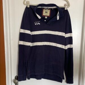 Canterbury Navy and White Rugby Shirt